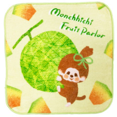 Japan Monchhichi Mini Towel Handkerchief - Furukawashiko Fruit Parlor Melon