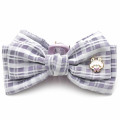 Japan Chiikawa Mascot Hair Claw Clip - Momonga : Fluffy Ribbon Gingham - 1
