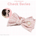Japan Chiikawa Mascot Hair Claw Clip - Chiikawa : Fluffy Ribbon Gingham - 3