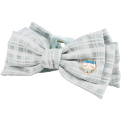 Japan Chiikawa Mascot Hair Claw Clip - Hachiware : Fluffy Ribbon Gingham