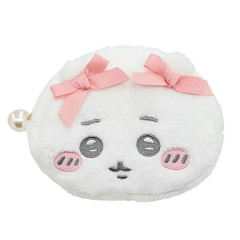 Japan Chiikawa Face Cosmetic Pouch - Chiikawa : Ribbon