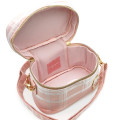 Japan Chiikawa Vanity Pouch Crossbody Shoulder Bag - Chiikawa : Ribbon Gingham - 3