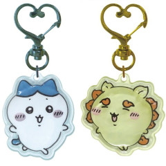 Japan Chiikawa Plump 3D Acrylic Keychain Set - Hachiware & Shisa