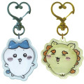 Japan Chiikawa Plump 3D Acrylic Keychain Set - Hachiware & Shisa - 1