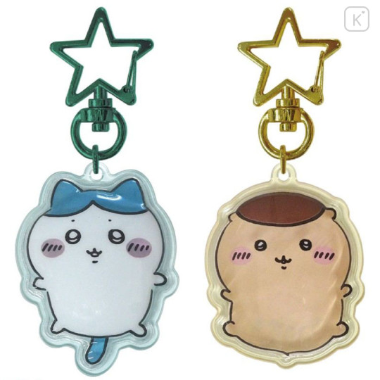 Japan Chiikawa Plump 3D Acrylic Keychain Set - Hachiware & Kurimanju - 1