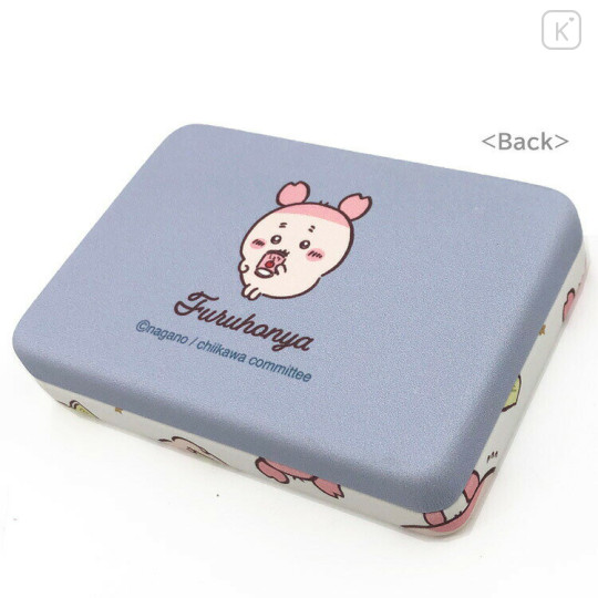 Japan Chiikawa Palm-Sized Accessory Case with Mirror - Furuhonya Kani-chan : Happy - 3