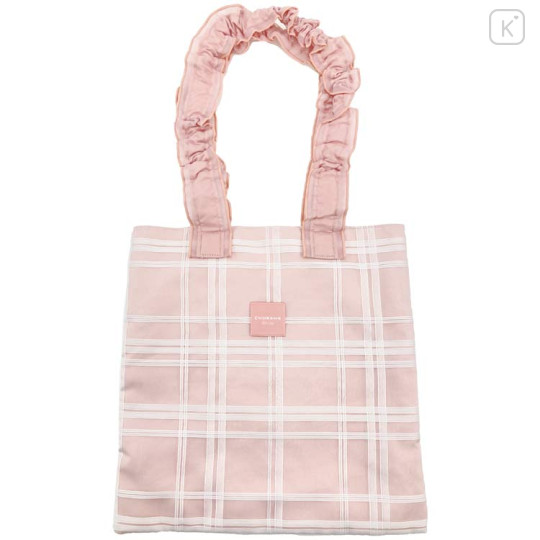 Japan Chiikawa Frill Tote Bag - Chiikawa : Ribbon Gingham - 2