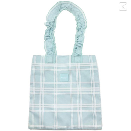 Japan Chiikawa Frill Tote Bag - Hachiware : Ribbon Gingham - 2
