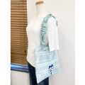Japan Chiikawa Frill Tote Bag - Hachiware : Ribbon Gingham - 5