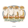 Japan Mofusand Big Sticker - Bakery Cat Hamburger - 1