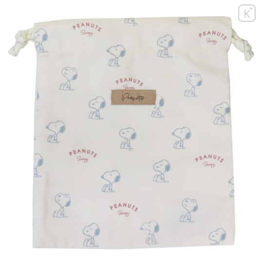 Japan Peanuts Drawstring Bag - Snoopy : Dusky Palette IV - 1