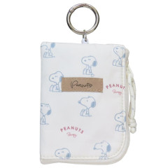 Japan Peanuts Coin Purse & Card Holder with Reel - Snoopy : Dusky Palette IV