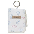 Japan Peanuts Coin Purse & Card Holder with Reel - Snoopy : Dusky Palette IV - 1