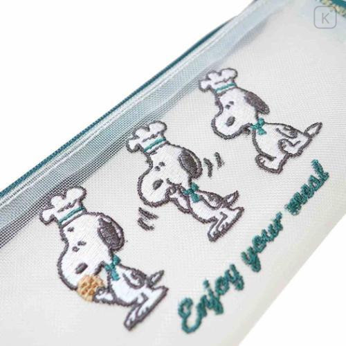 Japan Peanuts Toothbrush & Pouch Set - Snoopy : Snack Time Chef - 4