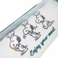 Japan Peanuts Toothbrush & Pouch Set - Snoopy : Snack Time Chef - 4