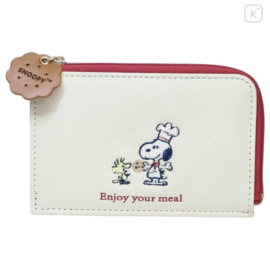 Japan Peanuts Coin & Card Case - Snoopy & Woodstock : Snack Time Chef - 1