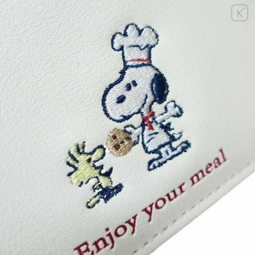 Japan Peanuts Coin & Card Case - Snoopy & Woodstock : Snack Time Chef - 4