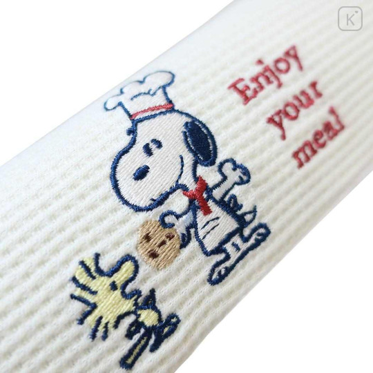 Japan Peanuts Glasses Case with Cloth - Snoopy & Woodstock : Snack Time Chef - 3