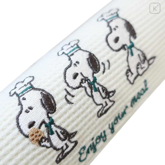 Japan Peanuts Glasses Case with Cloth - Snoopy : Snack Time Chef - 3