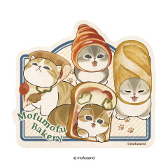 Japan Mofusand Big Sticker - Bakery Cat Bread