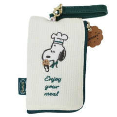 Japan Peanuts Key & Pass Case with Reel - Snoopy : Snack Time Chef