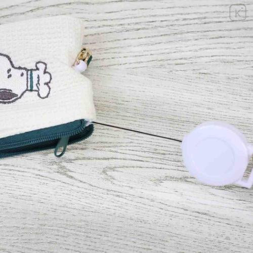 Japan Peanuts Key & Pass Case with Reel - Snoopy : Snack Time Chef - 5