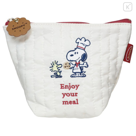 Japan Peanuts Cosmetic Pouch - Snoopy & Woodstock : Snack Time Chef - 1