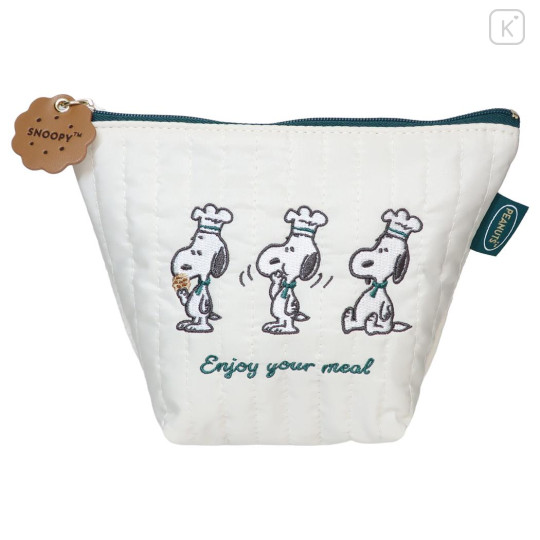 Japan Peanuts Cosmetic Pouch - Snoopy : Snack Time Chef - 1