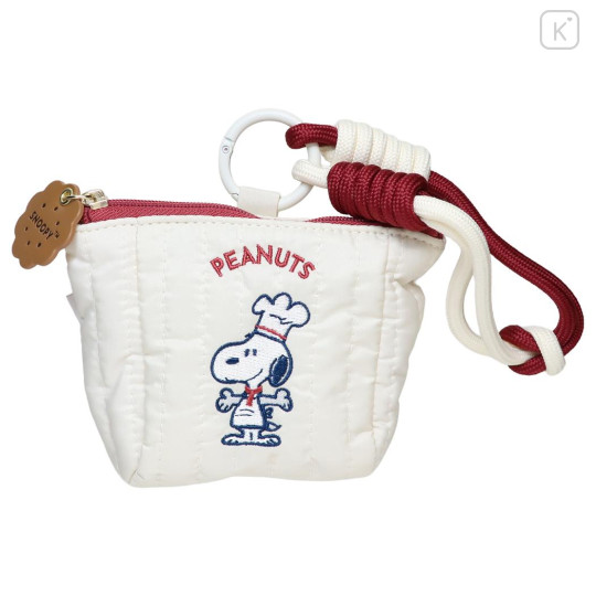 Japan Peanuts Strap Mini Pouch - Snoopy : Snack Time Chef A - 1