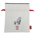 Japan Peanuts Drawstring Bag - Snoopy & Woodstock : Snack Time Chef - 1