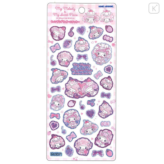 Japan Sanrio Candy Glitter Sticker - My Melody & My Sweet Piano : Dolly Mix Petit - 1