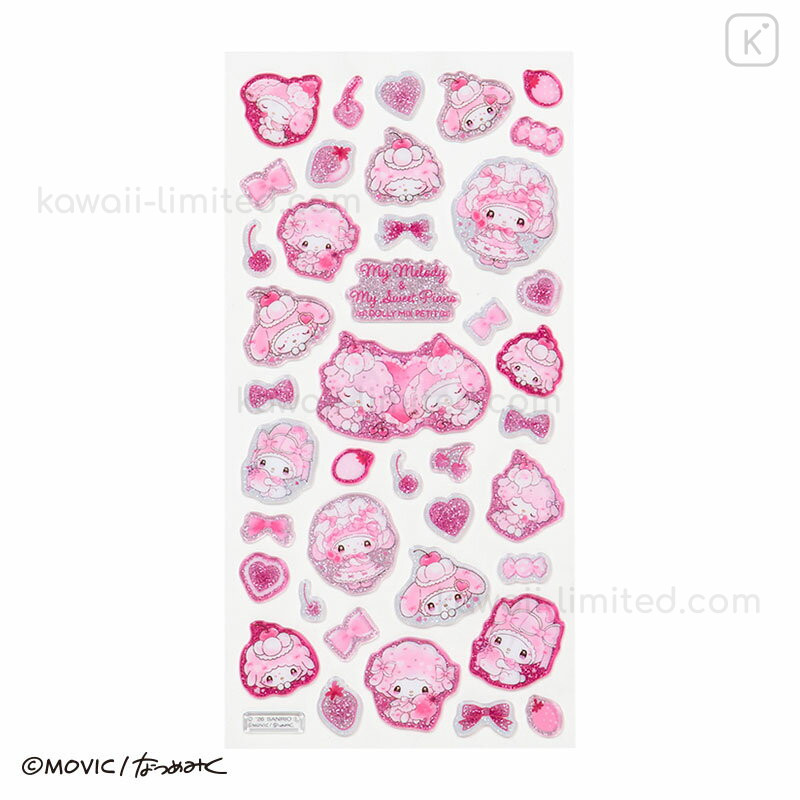 Japan Sanrio Candy Glitter Sticker - My Melody & My Sweet Piano