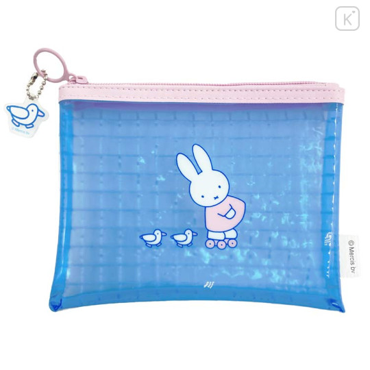 Japan Miffy A6 Flat Pouch - Miffy : Duck Friend - 1