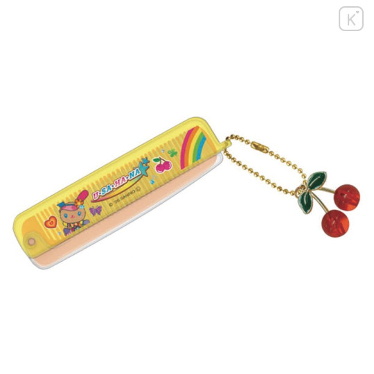 Japan Sanrio Brush & Comb with Charm - Usahana : Pop Gal - 2