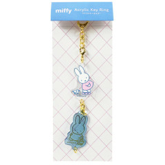 Japan Miffy Acrylic Keychain Connecting Charm - Miffy : Duck Friend