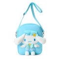 Japan Sanrio Original 2-Way Plush Crossbody Shoulder Pouch Bag - Cinnamoroll Character Grand Prix 4th Edition Outfit Collection - 1