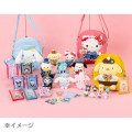 Japan Sanrio Original 2-Way Plush Crossbody Shoulder Pouch Bag - Kuromi Character Grand Prix 4th Edition Outfit Collection - 6