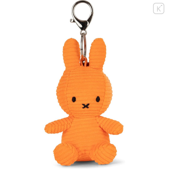 Japan Miffy Corduroy Keychain - Miffy : Orange - 1