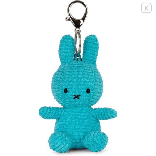 Japan Miffy Corduroy Keychain - Miffy : Turquoise - 1