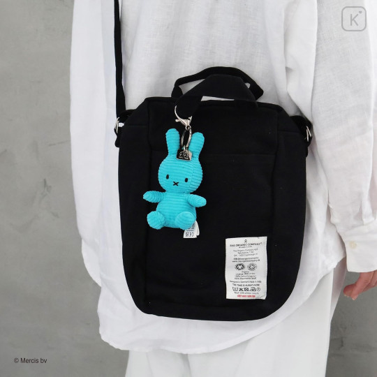 Japan Miffy Corduroy Keychain - Miffy : Turquoise - 5