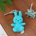 Japan Miffy Corduroy Keychain - Miffy : Turquoise - 8