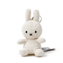 Japan Miffy Corduroy Keychain - Miffy : White