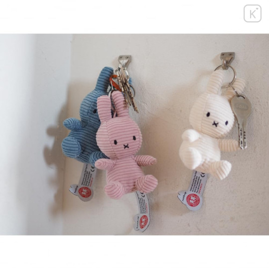 Japan Miffy Corduroy Keychain - Miffy : White - 2