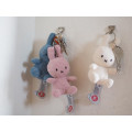 Japan Miffy Corduroy Keychain - Miffy : White - 2