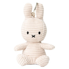 Japan Miffy Corduroy Keychain - Miffy : Light Stone
