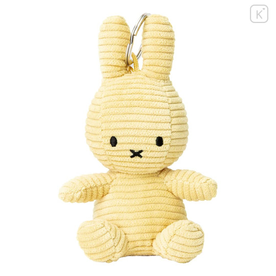 Japan Miffy Corduroy Keychain - Miffy : Butter Cream - 1