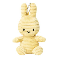 Japan Miffy Corduroy Keychain - Miffy : Butter Cream