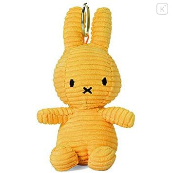 Japan Miffy Corduroy Keychain - Miffy : Yellow - 1