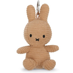 Japan Miffy Corduroy Keychain - Miffy : Beige