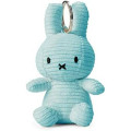 Japan Miffy Corduroy Keychain - Miffy : Light Blue - 1